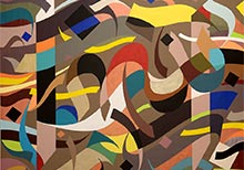 Arabic Calligraphy Inspired By Music In Bahman Panahi’s Paintings