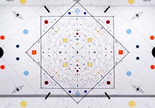 Installation ‘Technological Mandalas 120 - Joint Space’ by Leonardo Ulian